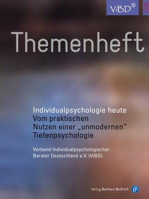 cover image of Individualpsychologie heute